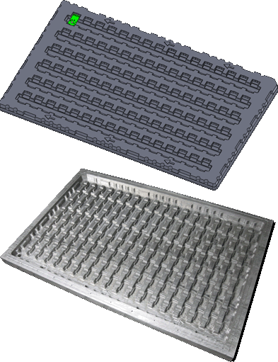 Sample CAD Model of Parts Handling Tray